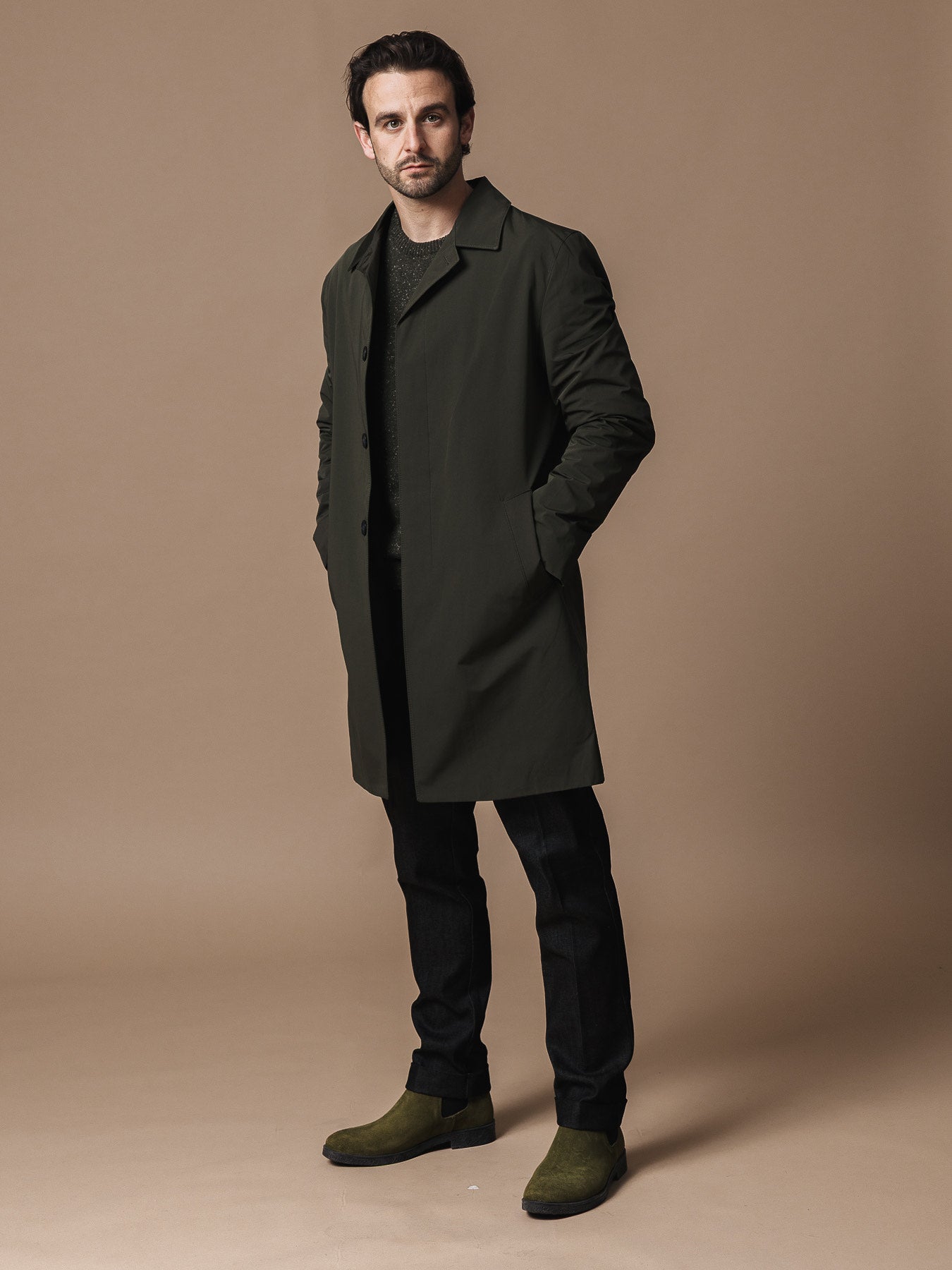 Зелен шлифер