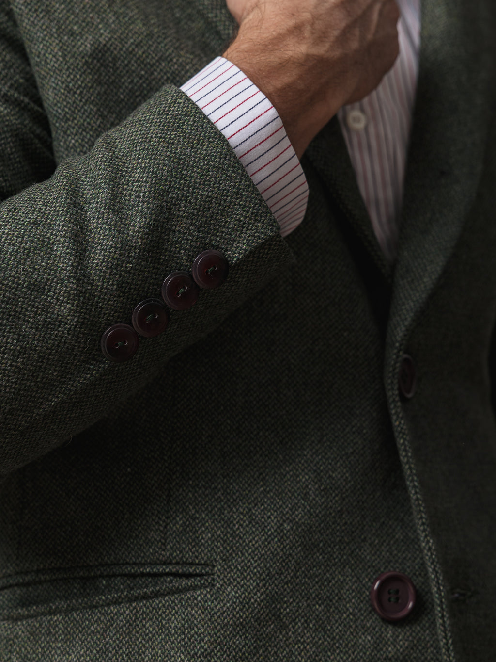 Вълнено сако в зелено