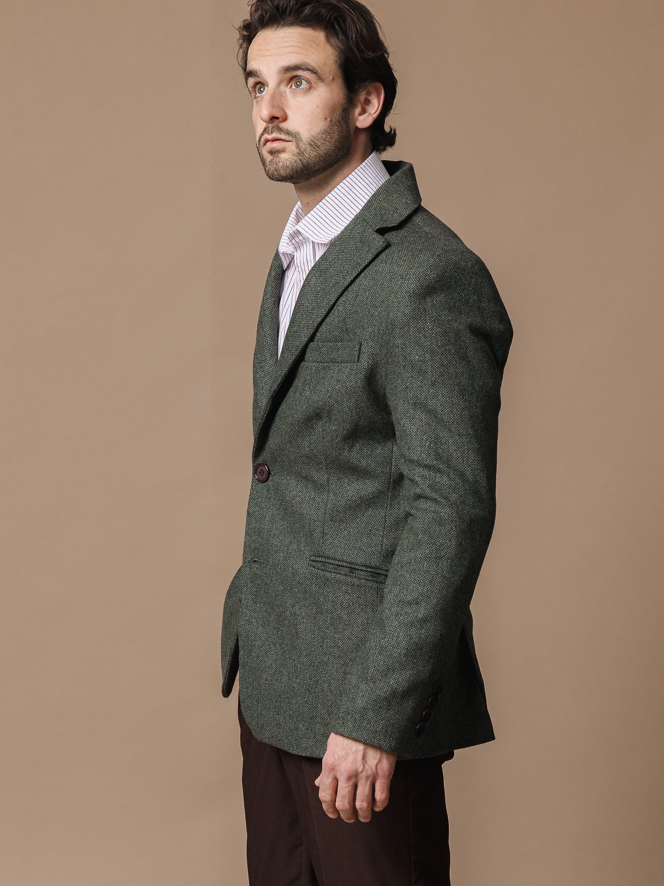 Вълнено сако в зелено