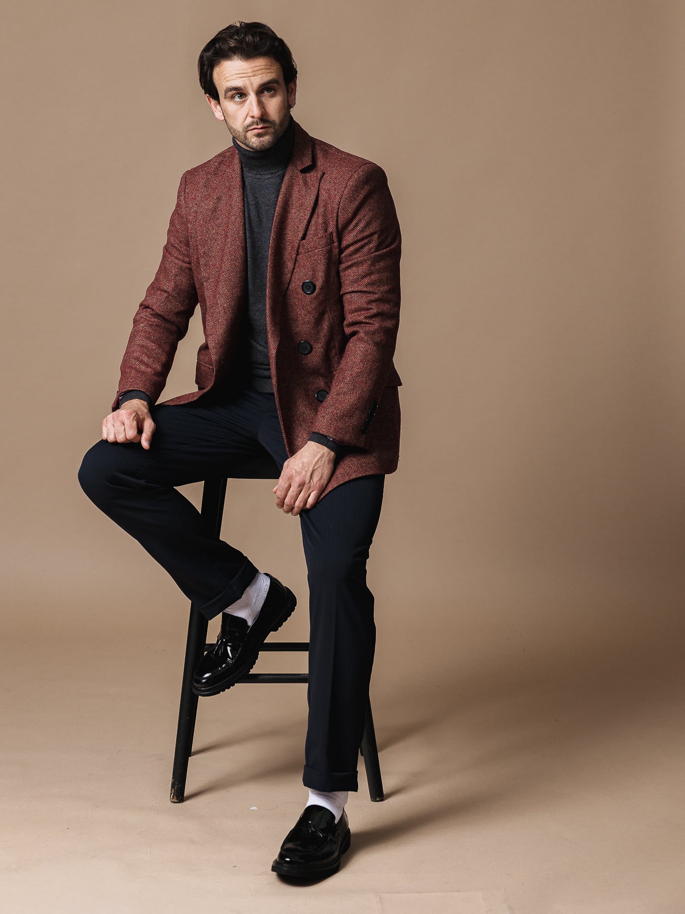 Вълнено ежедневно сако