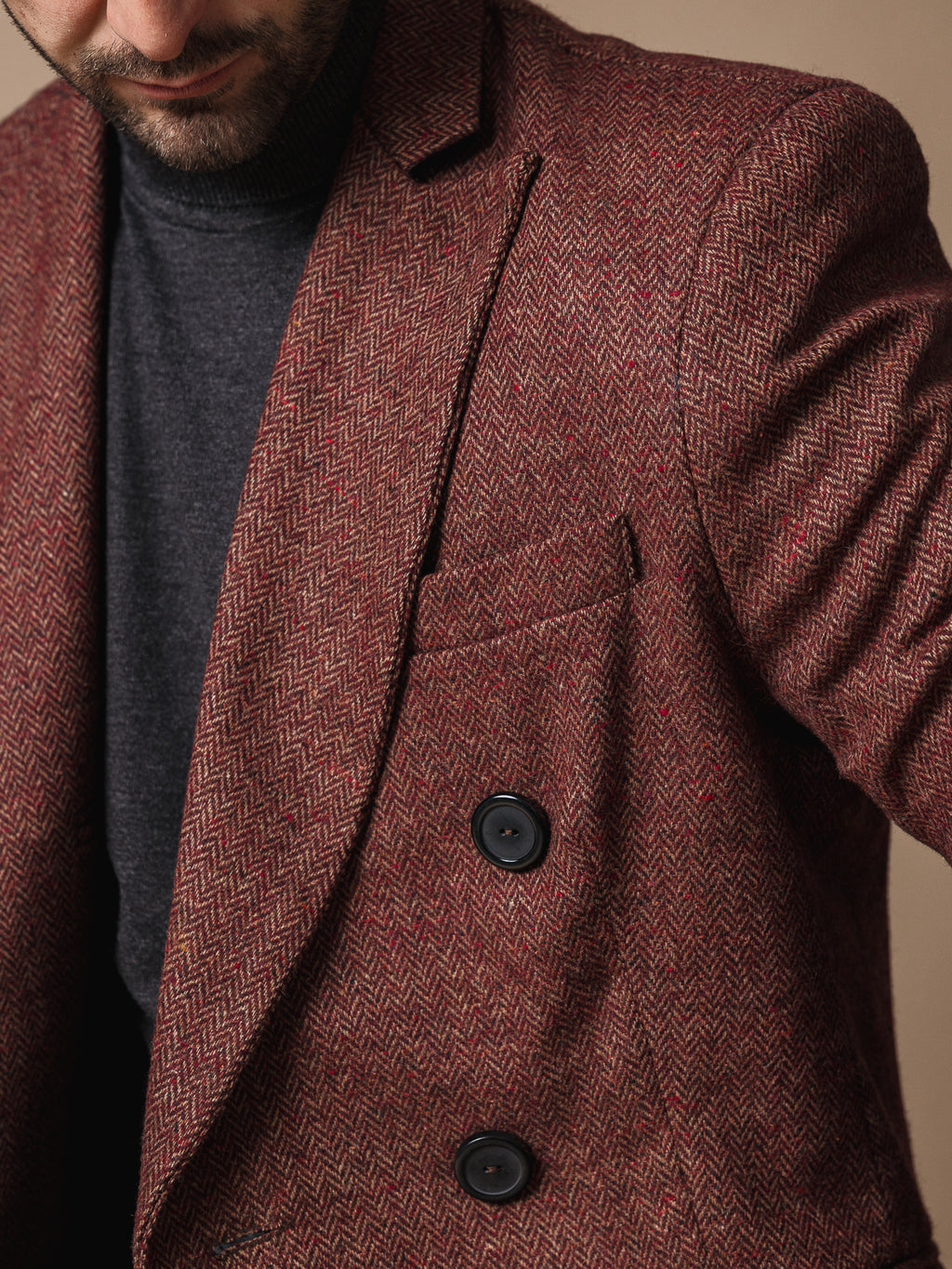 Вълнено ежедневно сако