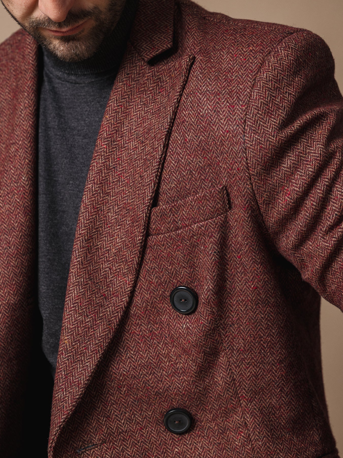 Вълнено ежедневно сако