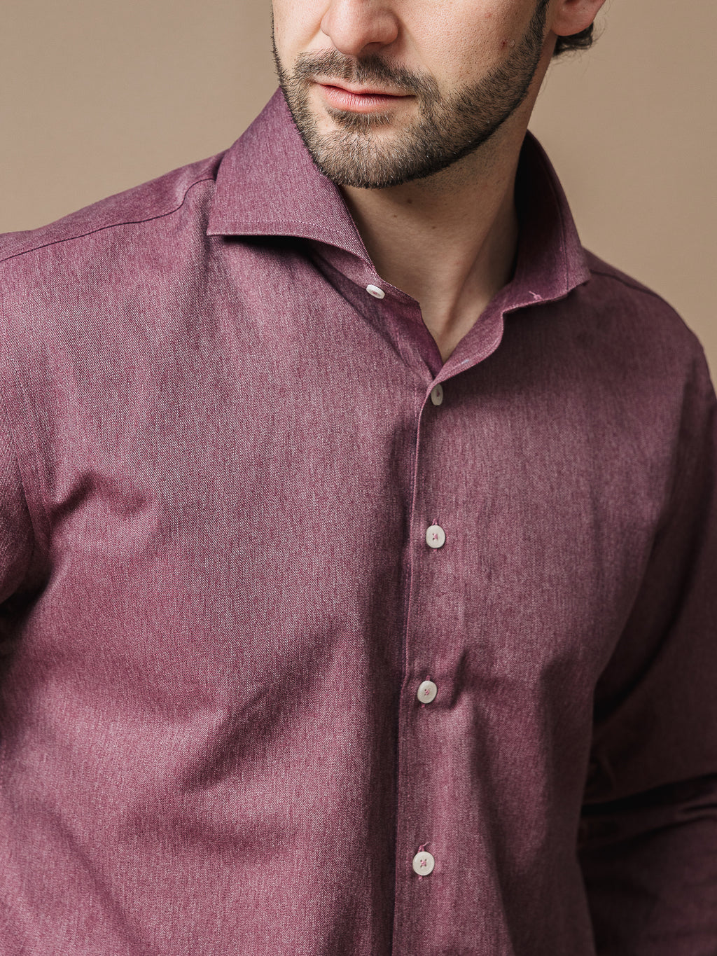 Риза в цвят бордо