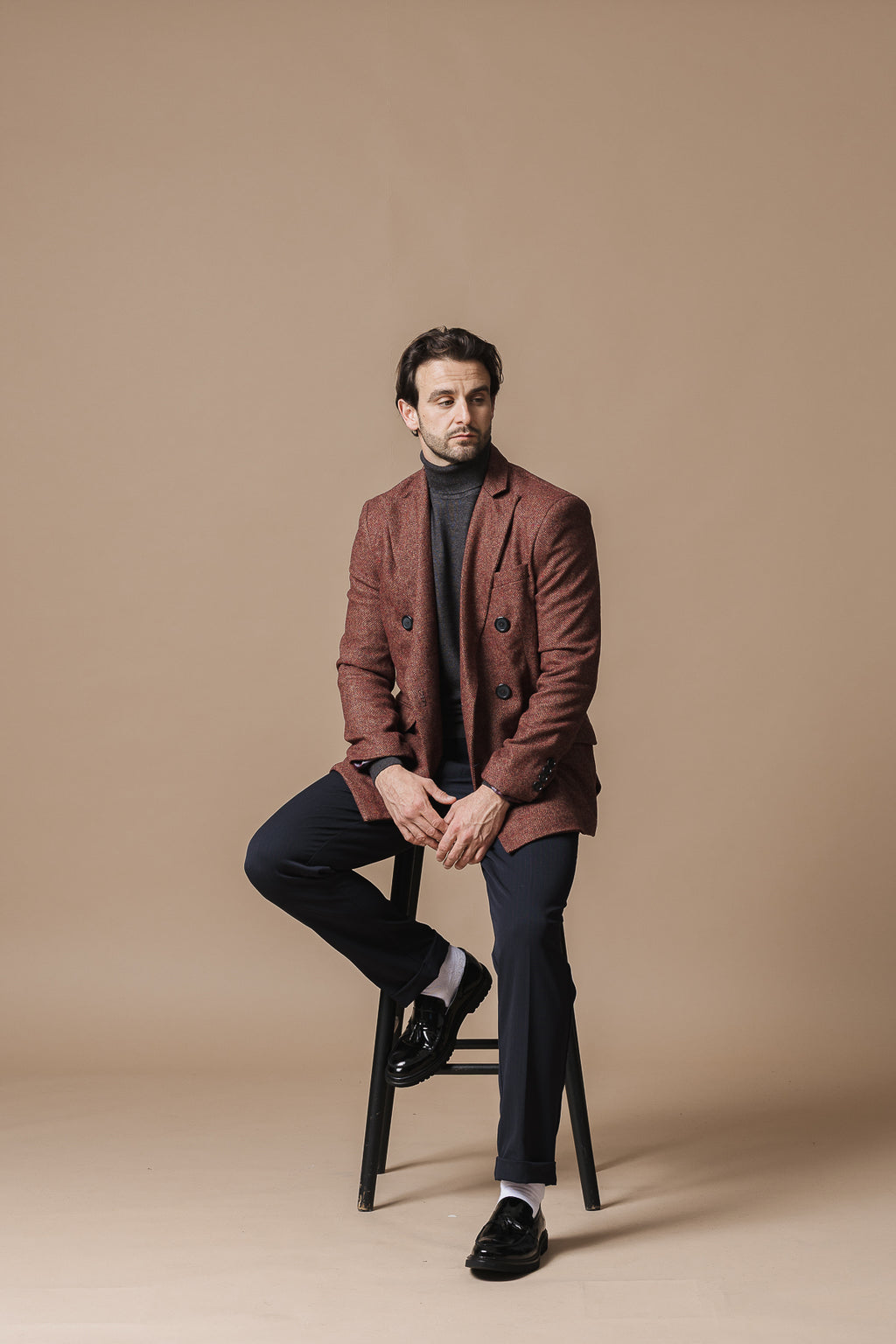 Вълнено ежедневно сако