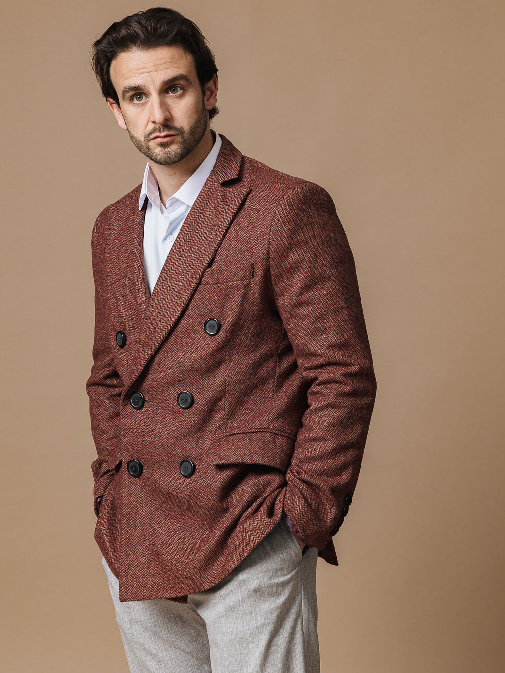 Вълнено ежедневно сако